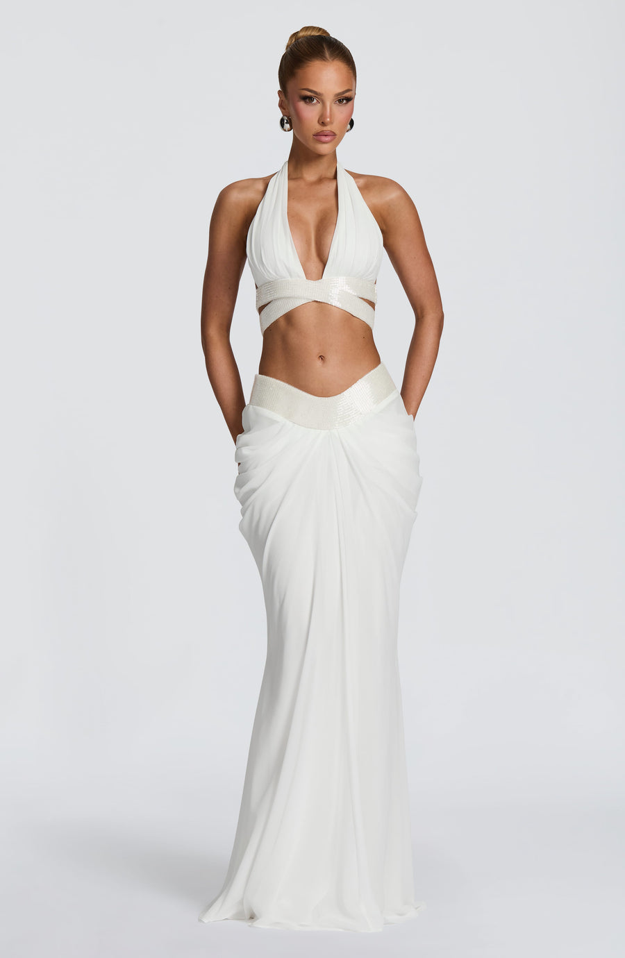 Isabelle Maxi Skirt in Ivory