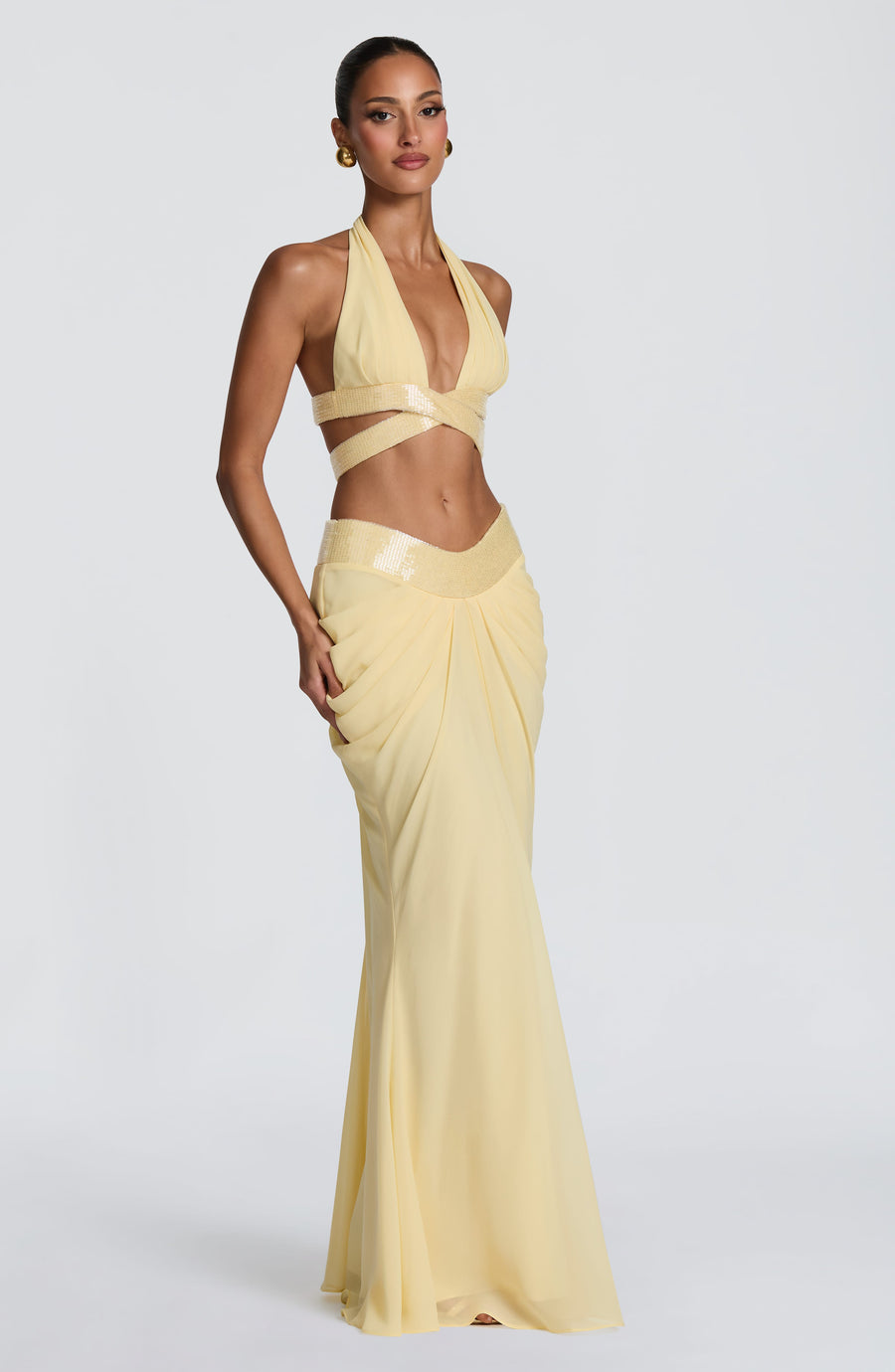 Isabelle Maxi Skirt - Lemon