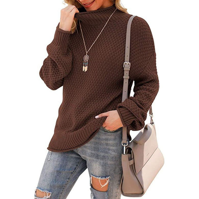 Soraya Casual Knit Sweater in Caramel