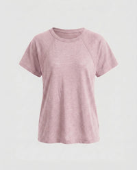 Soraya Casual Linen T-Shirt in Purple