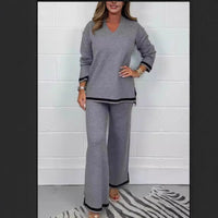 Soraya Elegant Knit Set in Grey
