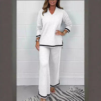 Soraya Elegant Knit Set in White