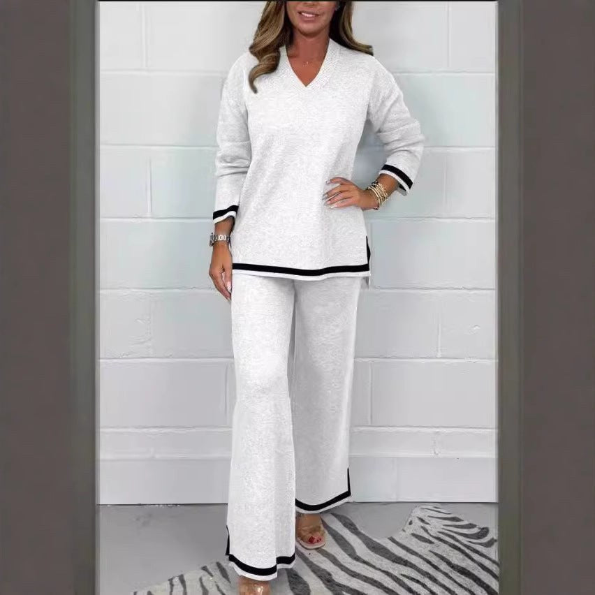 Soraya Elegant Knit Set in White