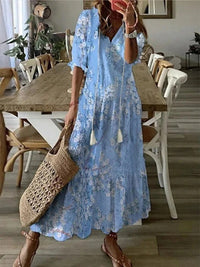 Soraya Summer Dress in Light Blue
