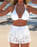 Stacey™ Elegant Solid Lace Bikini Set