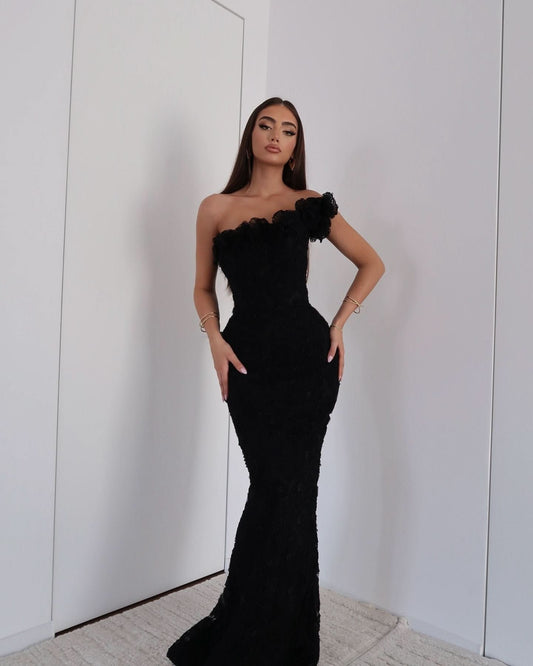 Stacy | Asymmetrcial Evening Gown