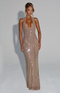 Brooklyn Maxi Dress – Gold
