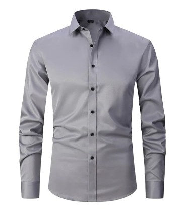 Stefan Shirt with Pleated in Grey