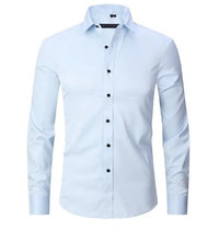 Stefan Shirt with Pleated in Light Blue