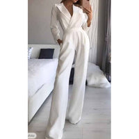 Stefania Elegant Jumpsuit in Beige