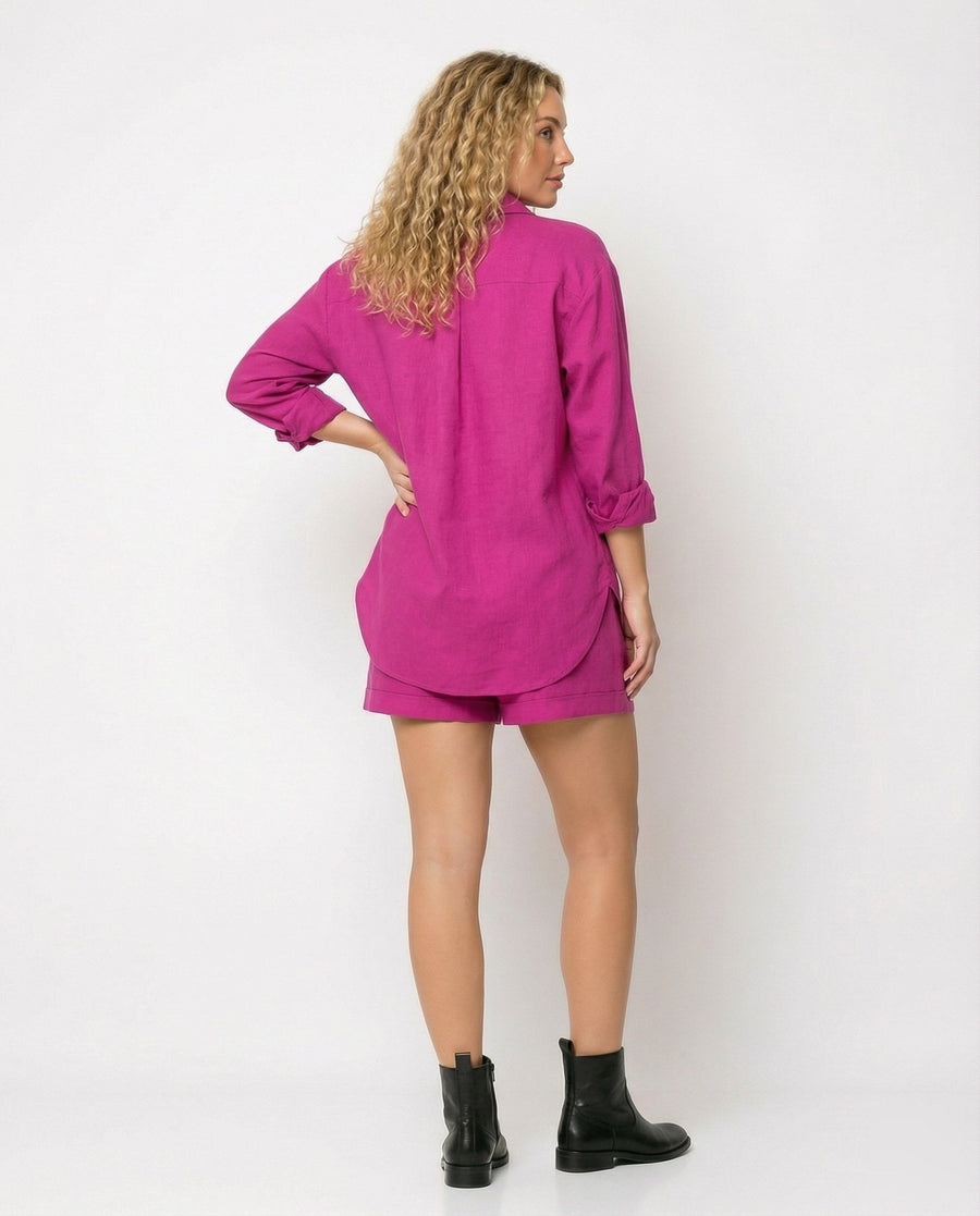 Stefania Linen Blouse