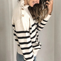 Stefania Sweater with Stand Collar