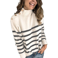 Stefania Sweater with Stand Collar