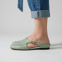 Stella Butterfly Cutout Mule in Sage