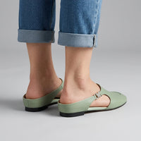 Stella Butterfly Cutout Mule in Sage