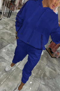 Stella Casual Set in Deep Blue