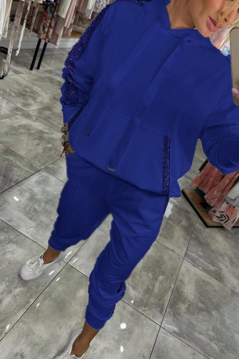 Stella Casual Set in Deep Blue