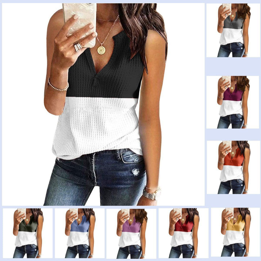Stella Casual Top with V-Neck