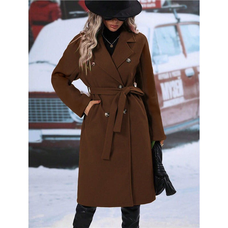 Stella Coat in Dark Brown