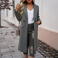 Stella Elegant Coat in Dark Grey