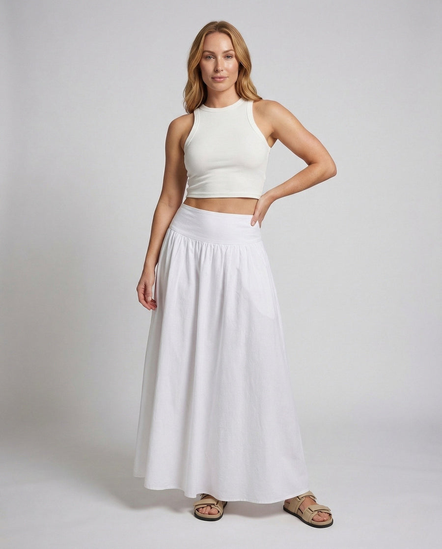 Stella Skirt with Elastic Waist