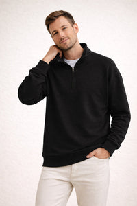 Sten Top with Stand Collar in Black