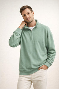 Sten Top with Stand Collar in Green