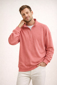 Sten Top with Stand Collar in Pink