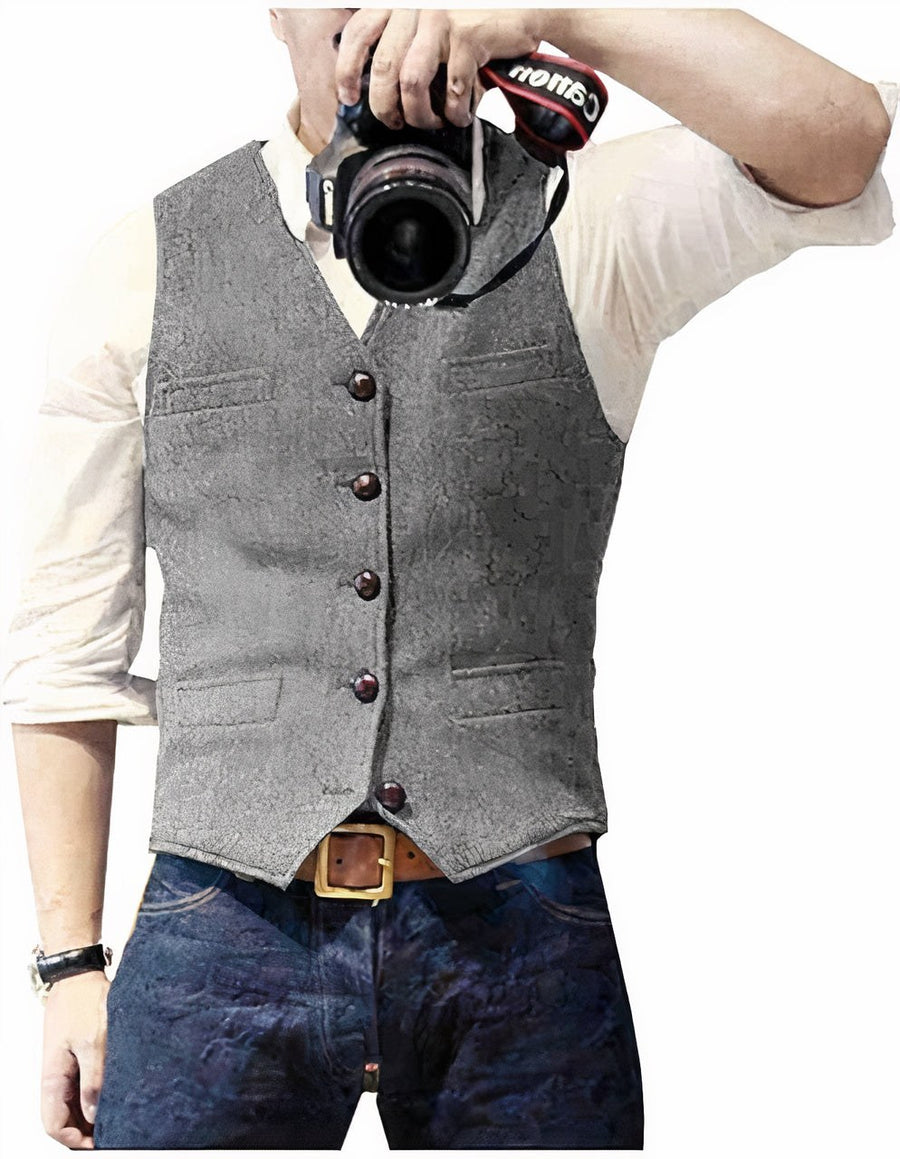 Sten Vest in Grey