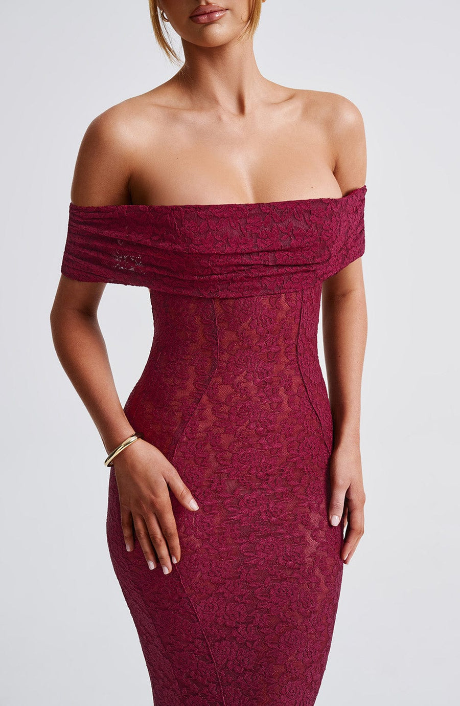 Ingrid Maxi Dress – Burgundy