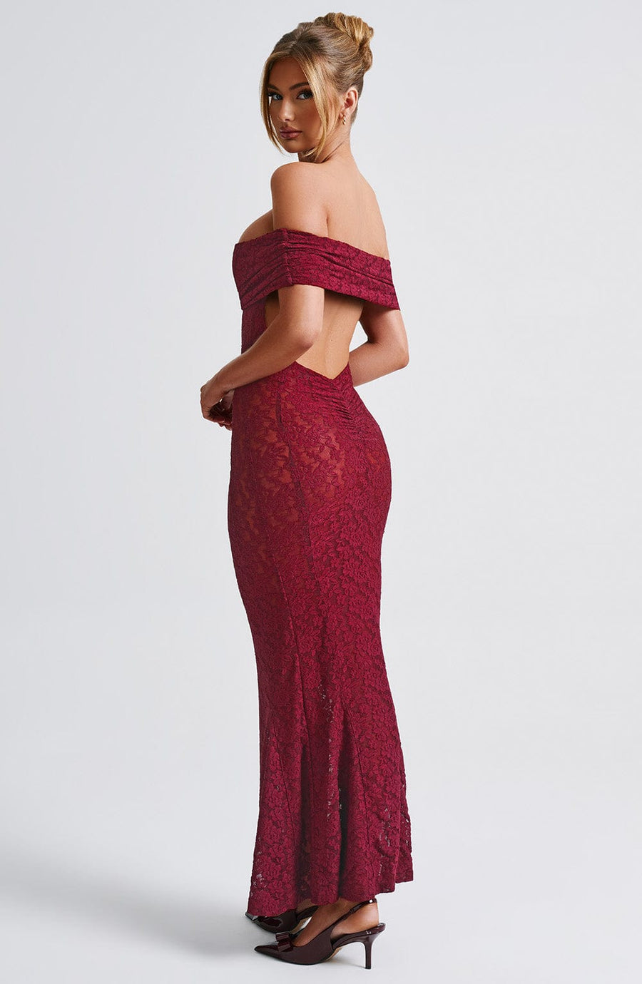 Ingrid Maxi Dress – Burgundy