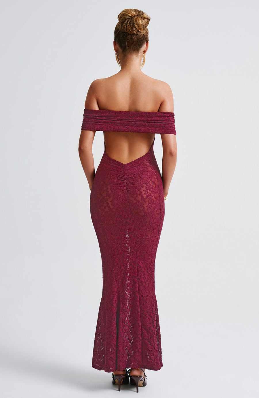Ingrid Maxi Dress – Burgundy