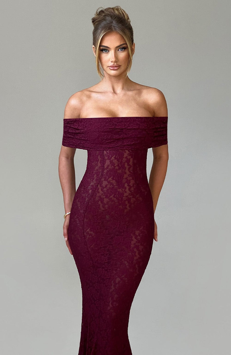 Ingrid Maxi Dress – Burgundy