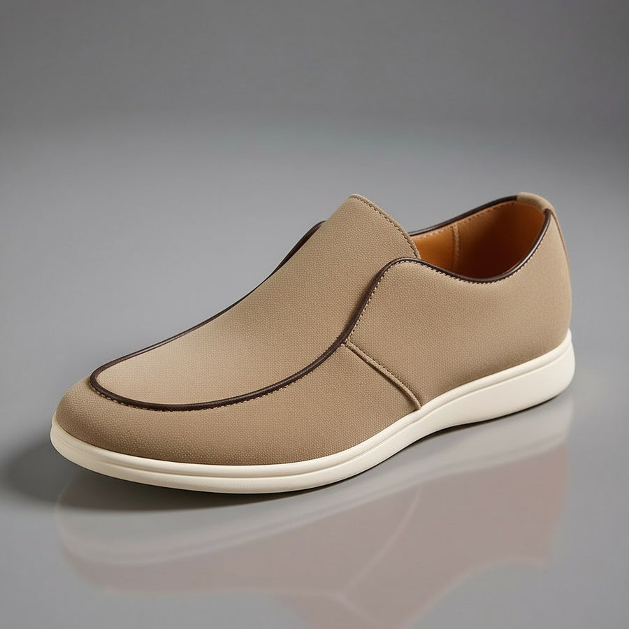 Sterling Suede Slip-On in Beige