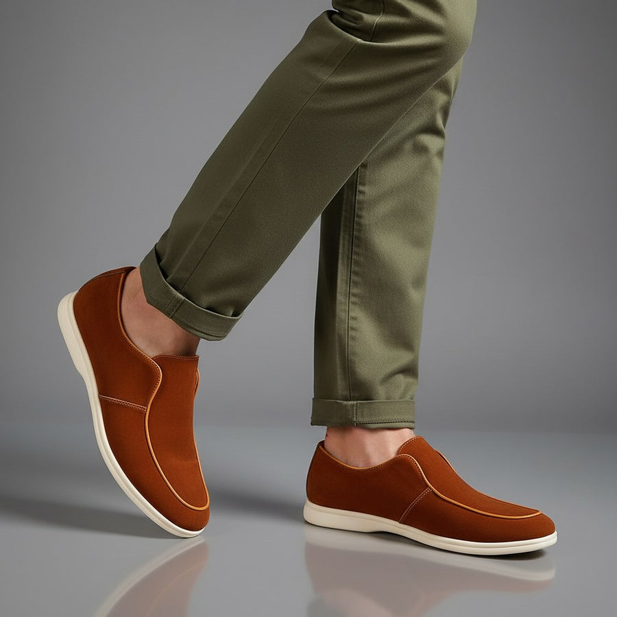 Sterling Suede Slip-On in Sienna Brown