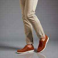 Sterling Suede Slip-On in Sienna Brown
