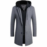 Stijn Trench Coat in Grey