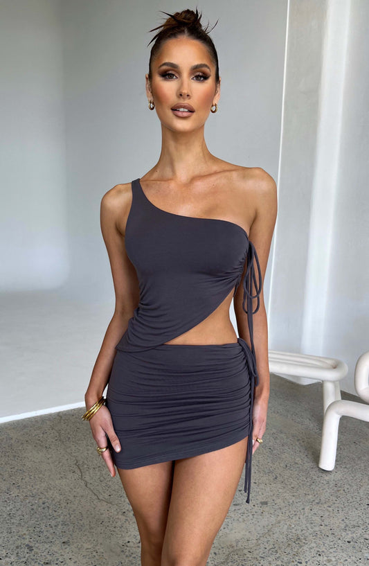 Mercy Mini Skirt - Charcoal