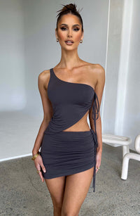 Mercy Mini Skirt in Charcoal