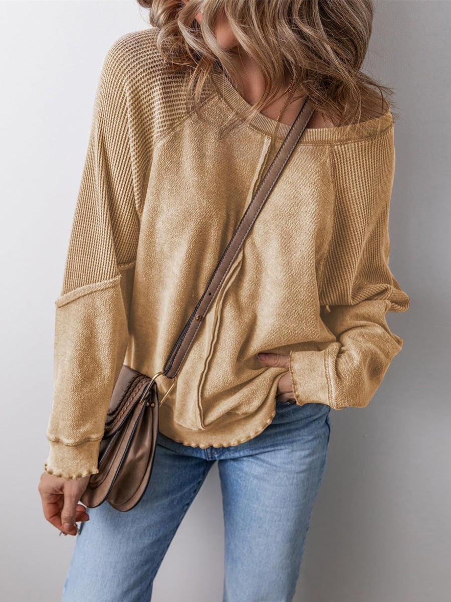 Suki Casual Shirt with Long Sleeve in Camel