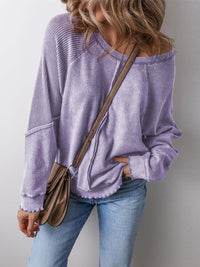 Suki Casual Shirt with Long Sleeve in Purple