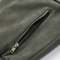 Sullivan Suede Jacket in Army Green
