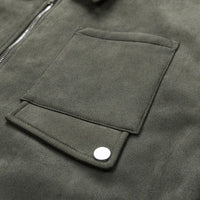 Sullivan Suede Jacket in Army Green