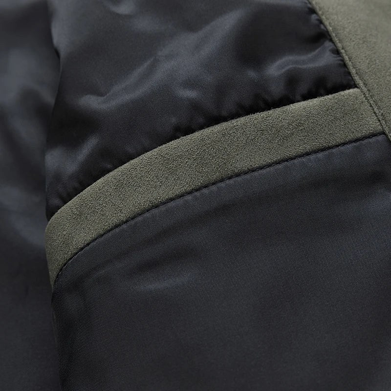 Sullivan Suede Jacket in Army Green