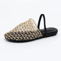 Summer Mesh Sandals in Beige