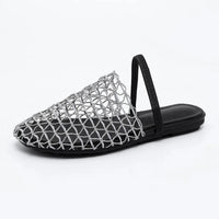 Summer Mesh Sandals in Silver