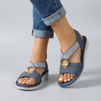 Sundaze Comfort Sandal in Navy Blue
