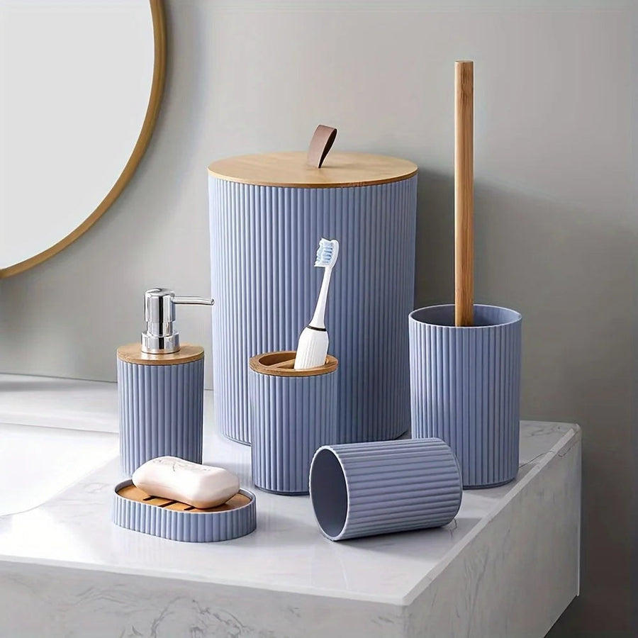 Superior Comfort 6 Piece Bathroom Set in Lavender