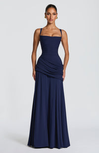 Priya Maxi Dress – Navy