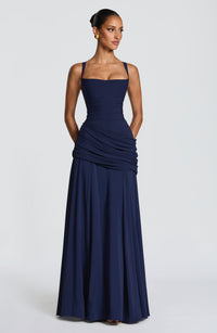 Priya Maxi Dress – Navy